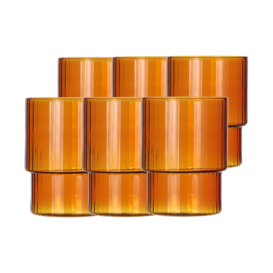 מארז 6 - כוס סטלה אמבר 350 מ"ל