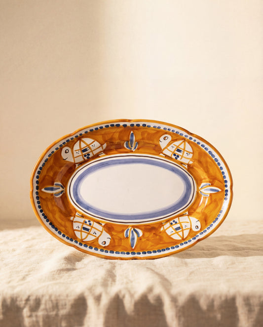 צלחת הגשה אובלית Tartaruga כתום | Mio