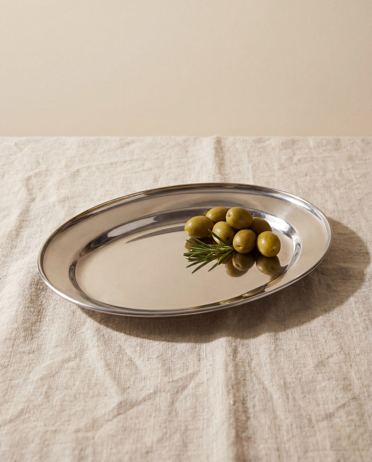 מגש אובאלי נירוסטה 20 ס"מ 1-001473