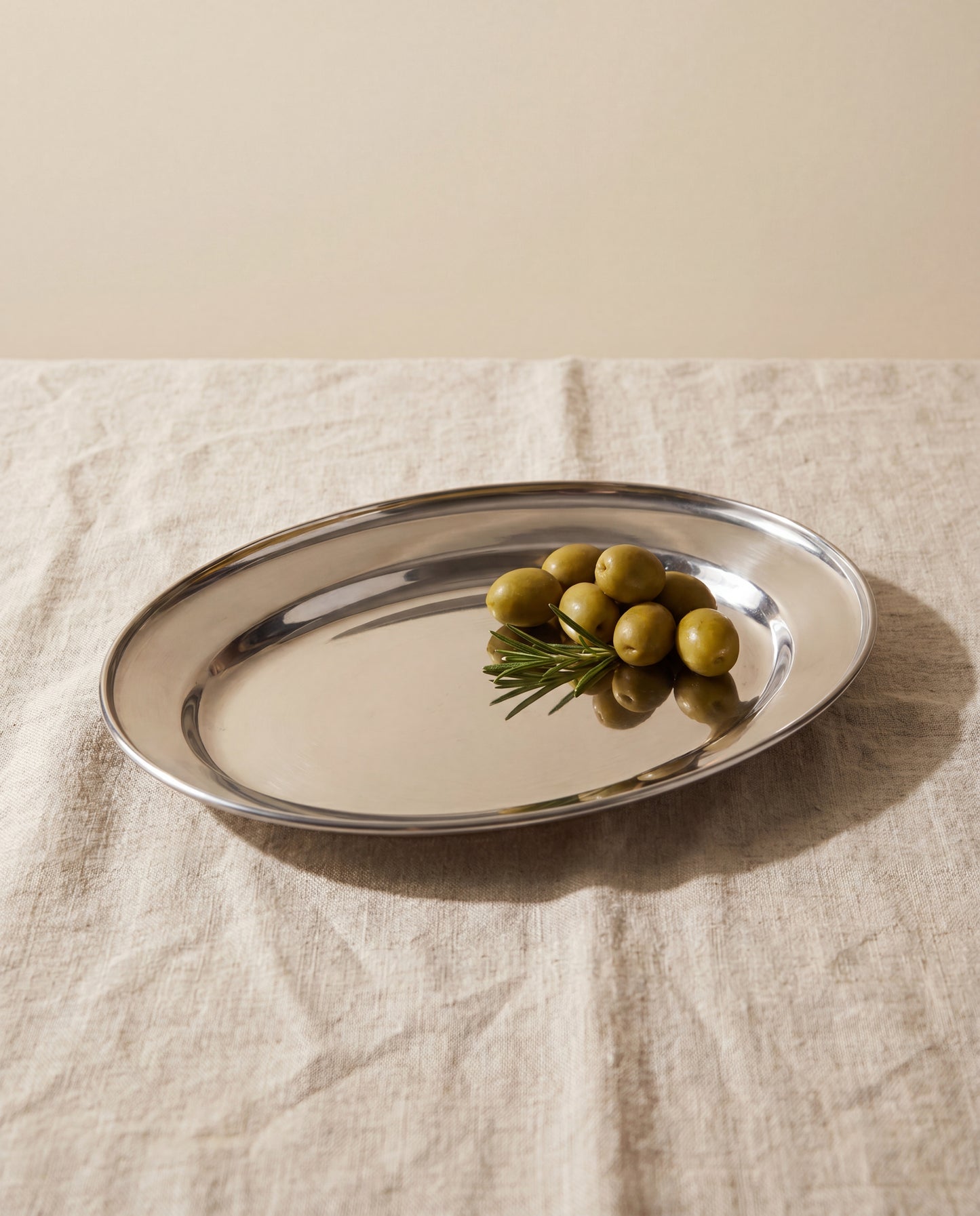 מגש אובאלי נירוסטה 20 ס"מ 1-001473